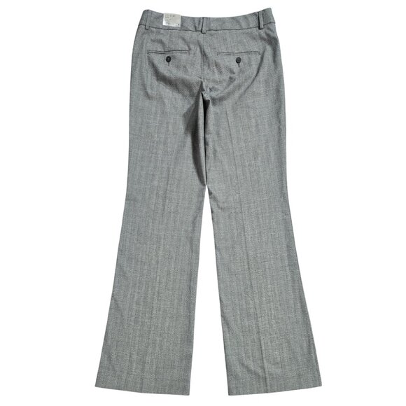 Express NWT Editor Wool Blend Gray Flare Leg Low Rise Pants Capsule Neutral - Picture 3 of 10